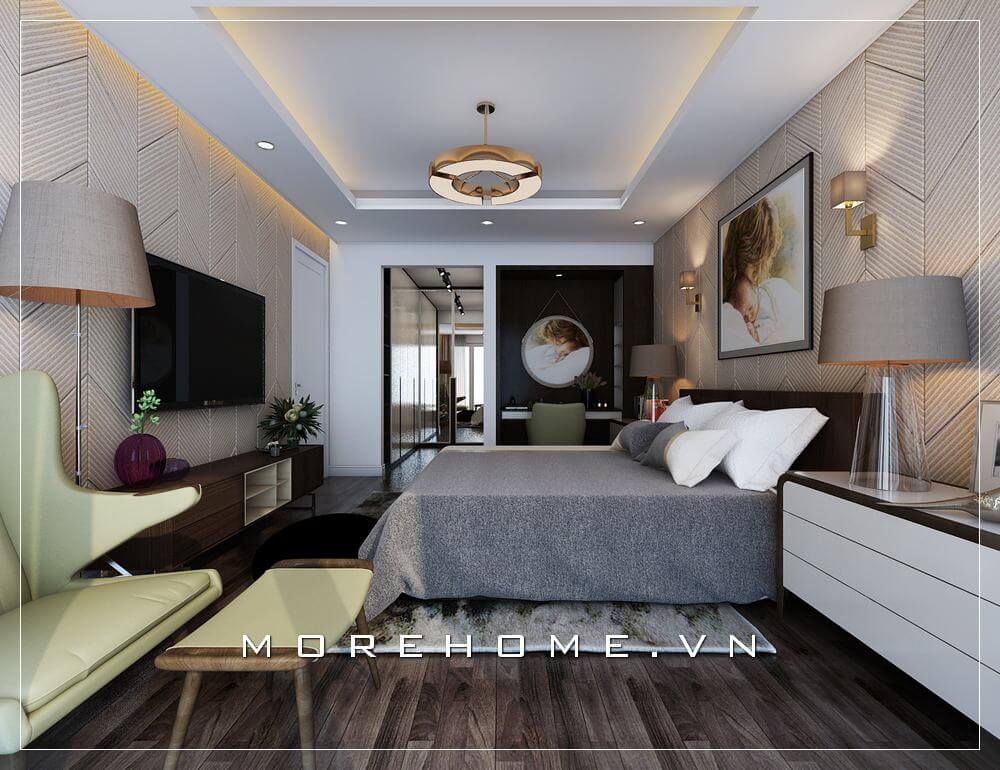 Thiết kế phòng ngủ chung cư hiện đại